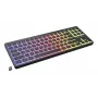 GENESIS Thor 430 TKL bezvadu mehāniskā spēļu tastatūra, Outemu Red slēdži, RGB fona apgaismojums, trīskāršais režīms (USB-C/2.4GHz/Bluetooth), ASV angļu QWERTY, melna