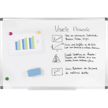 GENIE XXL Pro Whiteboard 900 x 600 mm Magnetic Dry Erase Board