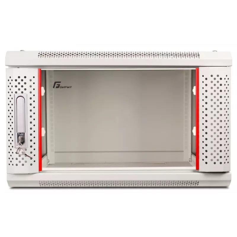 GETFORT 19 inch 6U sienas stiprinājuma skapis 600x450mm pelēks (WGF06-64EH-WGG)
