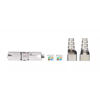 GETFORT 58459 Cat.6 UTP Tool-less RJ45 Keystone Jack, Balts