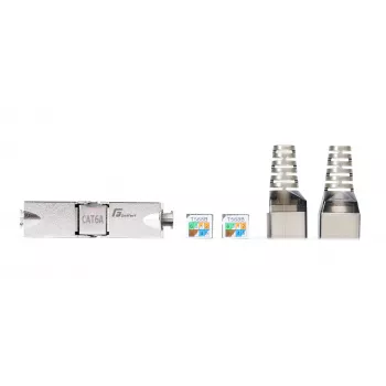 GETFORT 58460 CAT.6A bezinstrumentu ekranēts RJ45 keystone modulis