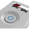 GETFORT 5P-3M-G-USB 5 kontaktligzdu pārsprieguma aizsargs ar 2 USB portiem, 3 m kabelis, pelēks