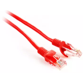 GETFORT Cat.5e UTP ielāpu kabelis 0.25m sarkans RJ45 Ethernet tīkla kabelis