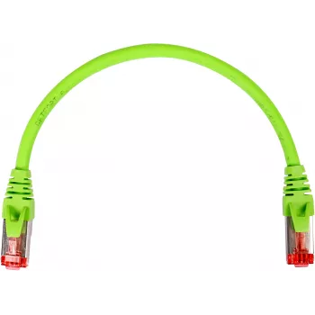 GETFORT Cat.6A S/FTP LSOH patch kabelis 0.25m zaļš