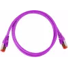 GETFORT Cat.6A S/FTP LSOH patch kabelis 0.5m violets
