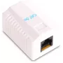 GETFORT GF-1G5EFTP Ekranēts virsmas montāžas RJ45 Cat.5e modulis, balts