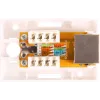 GETFORT GF-1G6FTP Ekranēta virsmas montāžas RJ45 ligzda Cat.6, 1 porta, balta