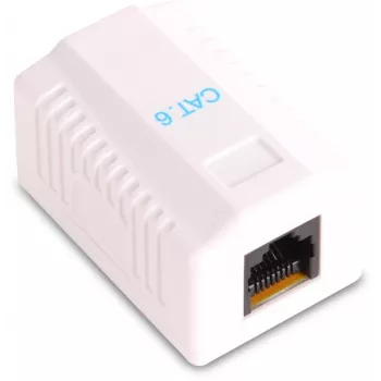 GETFORT GF-1G6FTP Ekranēta virsmas montāžas RJ45 ligzda Cat.6, 1 porta, balta