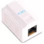 GETFORT GF-1G6FTP Ekranēta virsmas montāžas RJ45 ligzda Cat.6, 1 porta, balta