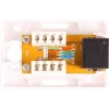 GETFORT GF-1G6UTP virsmas montāžas RJ45 Cat.6 UTP tīkla kontaktligzda, balta