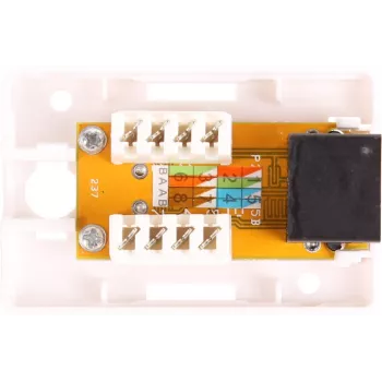 GETFORT GF-1G6UTP virsmas montāžas RJ45 Cat.6 UTP tīkla kontaktligzda, balta