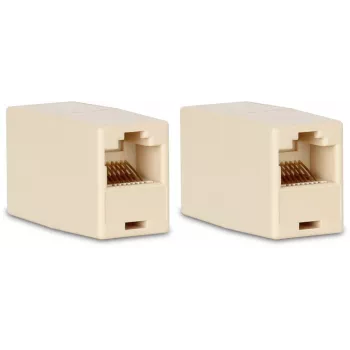 GETFORT GF-2G5E-BL-UTP RJ45 Cat.5e inline savienotājs sievišķais uz sievišķo UTP gaiši pelēks