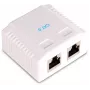 GETFORT GF-2G6FTP ekranēta virsmas montāžas tīkla ligzda, 2x RJ45, Cat6 FTP, balta