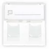 GETFORT GF-2MOD-2G Mosaic 2-Port RJ45 Cat.5e tīkla modulis, 45x45mm, balts