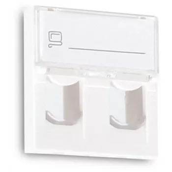 GETFORT GF-2MOD-2G Mosaic 2-Port RJ45 Cat.5e tīkla modulis, 45x45mm, balts