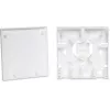 GETFORT GF-FO2P FTTH optiskās šķiedras abonenta kontaktligzda ar SC/APC un LC/APC adapteriem, 2 portu sienas kārba, vienmoda, balta