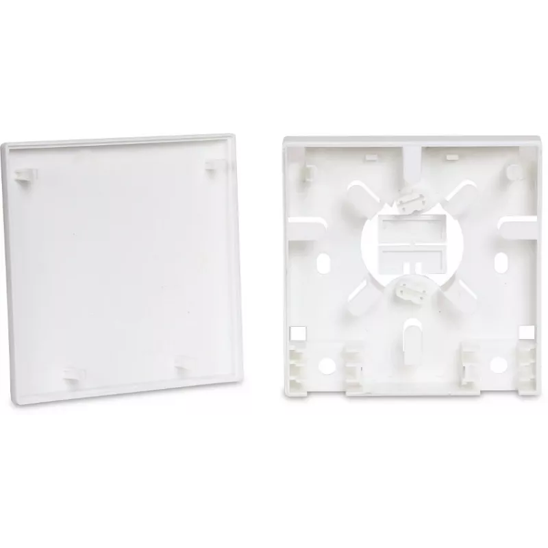 GETFORT GF-FO2P FTTH optiskās šķiedras abonenta kontaktligzda ar SC/APC un LC/APC adapteriem, 2 portu sienas kārba, vienmoda, balta