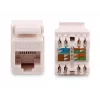GETFORT GF-K5EUTP Cat.5e UTP Keystone modulis RJ45, balts
