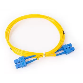 GETFORT GF-SUSUD2 Vienmoda dupleks optiskais ielāpu vads SC/UPC uz SC/UPC, 2 m, dzeltens