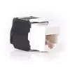 GETFORT KGF-5EUTP-NT Cat.5e UTP bezinstrumentu keystone modulis, RJ45 sievišķais, balts