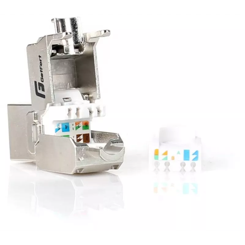 GETFORT KGF-6AFTP-NT Cat.6A FTP bezinstrumentu keystone ligzdas modulis