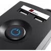 GETFORT Surge Protector Power Strip 5P-1.5M-B-USB, 5 Outlets, 2 USB, 1.5m, Black