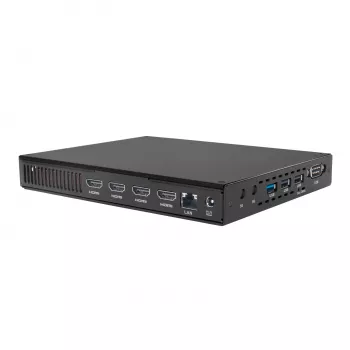 Giada D614-U1 Intel Core 5 120U bezventilatoru grāmatas izmēra zīmju atskaņotājs ar četru 4K displeju atbalstu