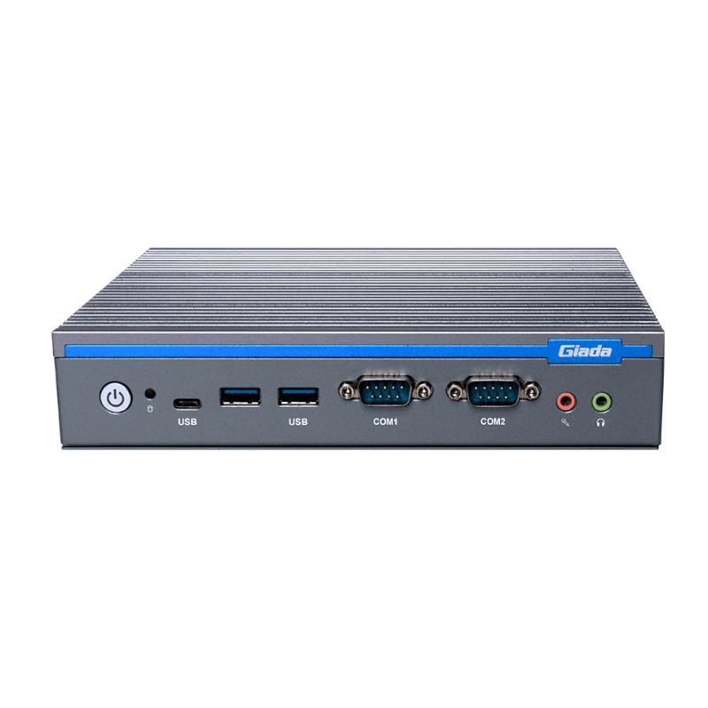 Giada DF612 bezventilatoru mini dators, Intel Core i5-1235U, 2x DDR4 SO-DIMM, 2x 2.5GbE LAN, Dual COM, 4K Dual Display, alumīnija korpuss, Barebone
