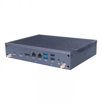 Giada DF613-I Intel Core i5-1335U bezventilatora Mini PC Barebone, 4x 4K displejs, Dual GbE, DDR5, 2x M.2, VESA stiprinājums, bez RAM/atmiņas/OS