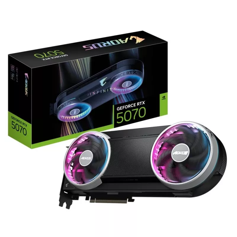Gigabyte AORUS GeForce RTX 5070 Ti INFINITY 16GB GDDR7 grafiskā karte