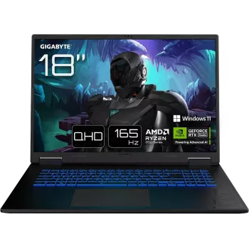 GIGABYTE Gaming A18 3WHK3DEC64SH 18 collu WQXGA Ryzen 7 32GB RAM SSD klēpjdators (atjaunota prece)