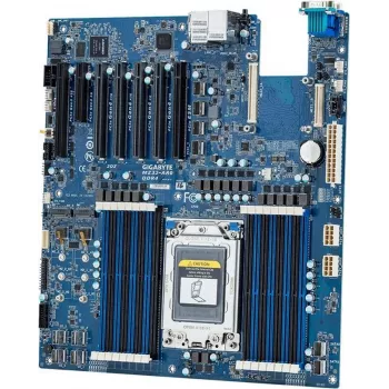 Gigabyte MZ32-AR0 Servera mātesplate - Viens SP3 ligzda (LGA 4094) - AMD EPYC 7002/7003 - E-ATX - 8x DDR4 - 2x 10GbE