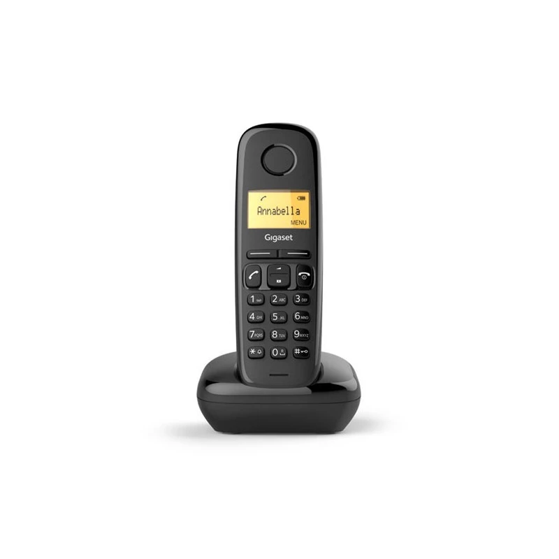 Gigaset A170 Duo Melns DECT bezvadu telefons ar atbildētāju, 2 klausulēm, ECO DECT