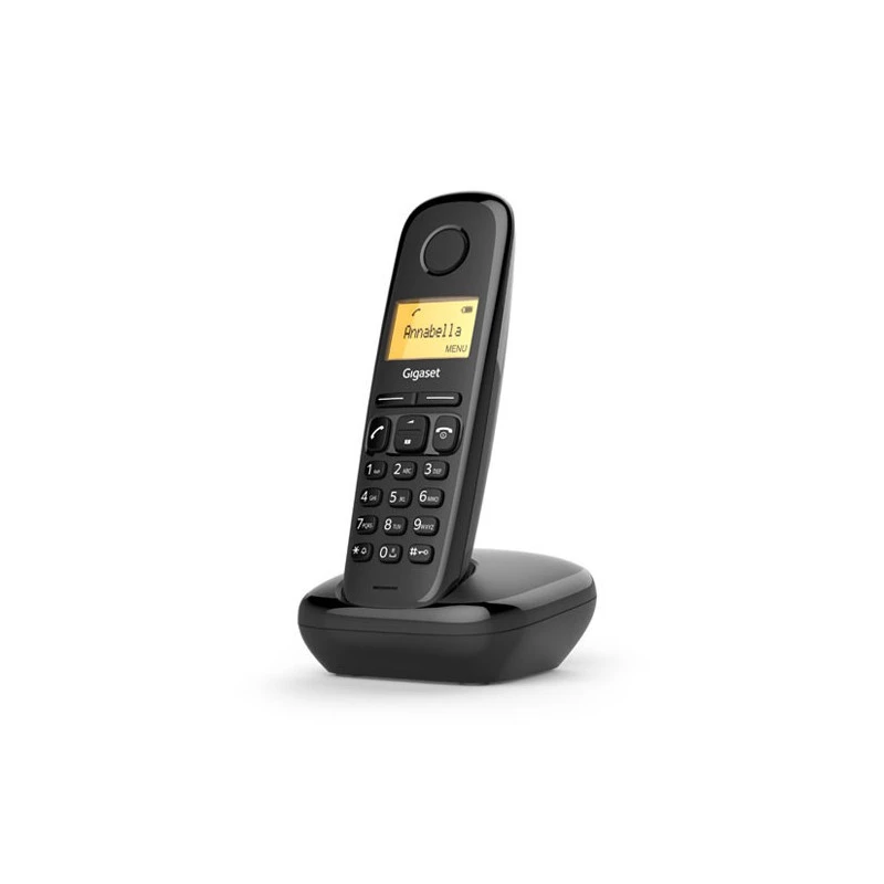 Gigaset A170 Duo Melns DECT bezvadu telefons ar atbildētāju, 2 klausulēm, ECO DECT