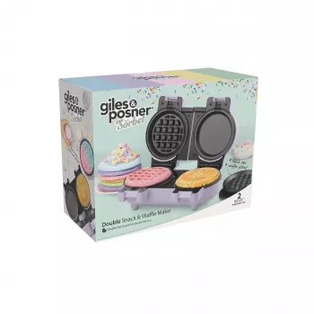 Giles & Posner EK5923GSPPVDE Double Snack & Waffle Maker 900 W Melns/Sudrabs
