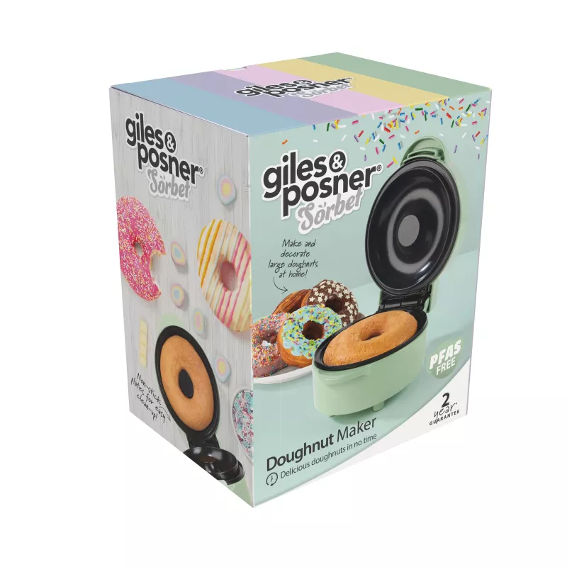 Giles & Posner EK6549GSGRVDE Doughnut Maker - Pelēks, 700W, 6 virtuļi