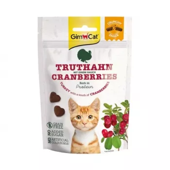 GimCat Crunchy Snacks Tītars ar dzērvenēm 50g
