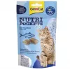 GimCat Nutri Pockets Fish with Salmon 60g - Kraukšķīgi kaķu našķi ar krēmīgu pildījumu ādai un kažokam