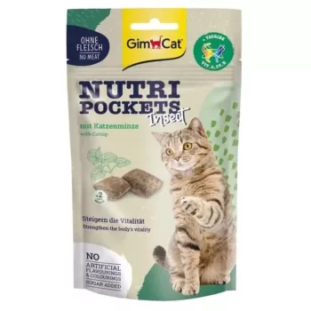 GimCat Nutri Pockets kukaiņi ar kaķumētru 60g