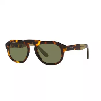 GIORGIO ARMANI AR8173-50922A Vīriešu kvadrātveida saulesbrilles Matēti melni pelēks gradients 52mm