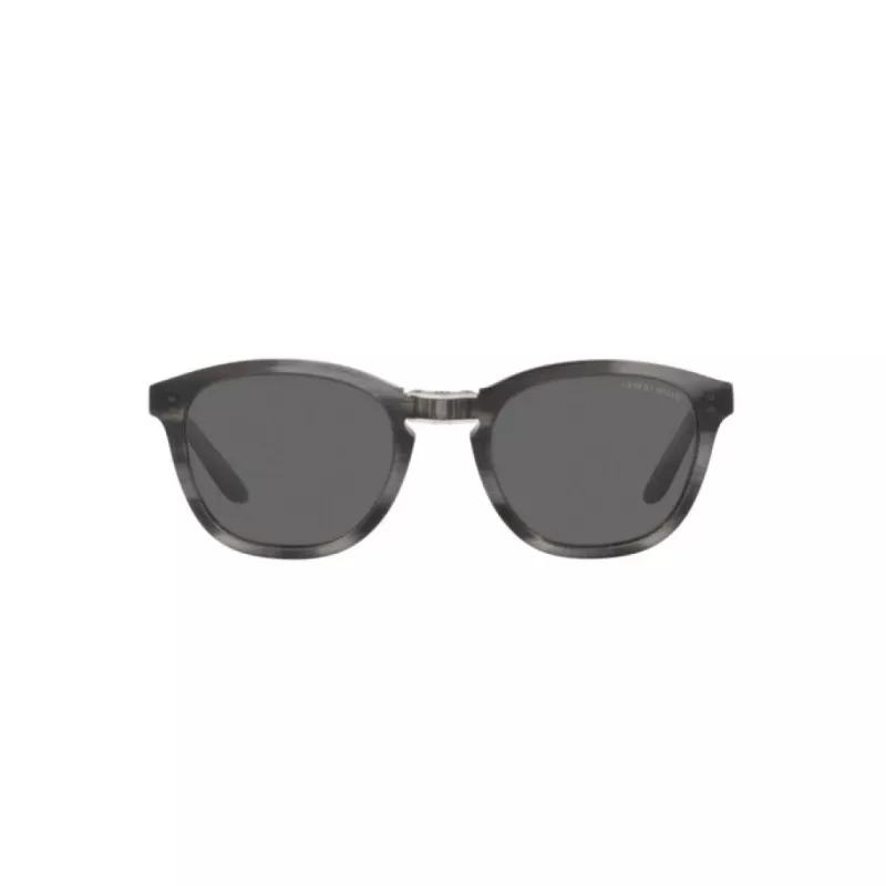 Giorgio Armani vīriešu AR8170-5964B1 Havana acetāta kvadrātveida saulesbrilles ar zilām gradienta lēcām