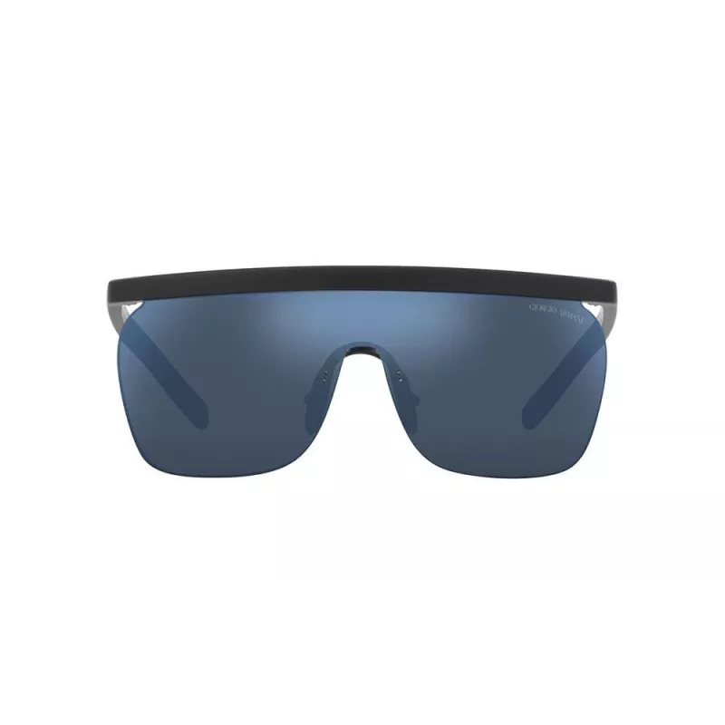 GIORGIO ARMANI Vīriešu saulesbrilles AR8169-504255 Matēti melna tumši pelēka pilota kvadrāts