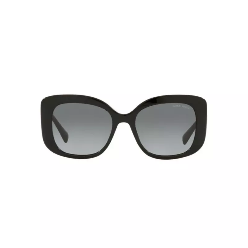 GIORGIO ARMANI SAULES BRILLES AR8150-500111 Vīriešu Melns Acetāta Rāmis Pelēkas Polikarbonāta Lēcas 53/18/140 mm