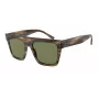 GIORGIO ARMANI Unisex Sauļošanās brilles AR8177-54092A - Svītrains Havana rāmis, tumši zaļas lēcas, 52 mm