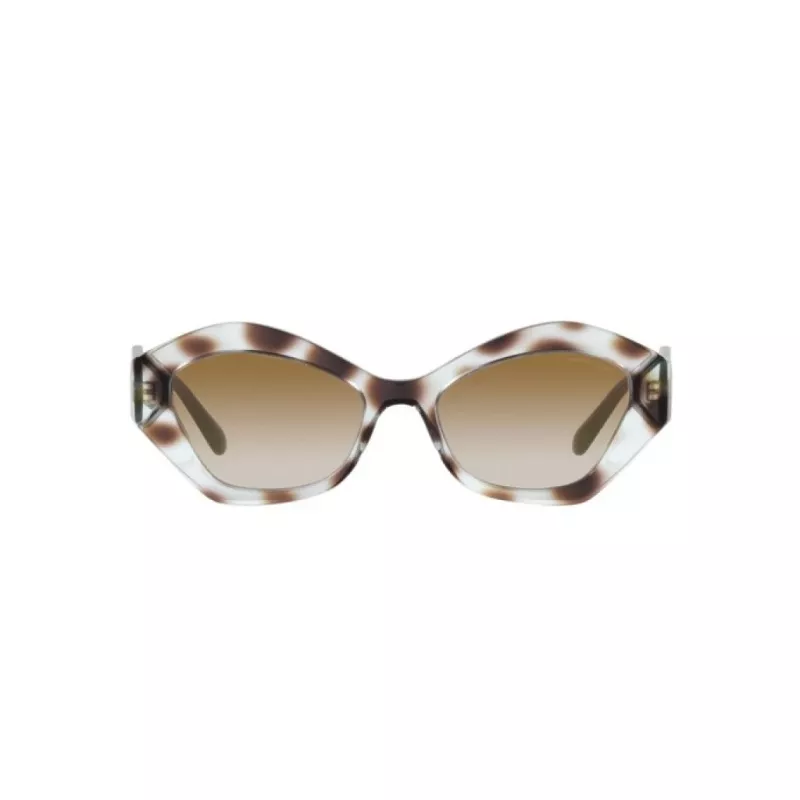 Giorgio Armani sieviešu AR8144-588113 havannas acetāta saulesbrilles - kvadrātveida rāmis, brūnas gradienta lēcas, UV400