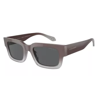 GIORGIO ARMANI Sieviešu kaķacs formas saulesbrilles AR8184U5980B1 Havana Acetāts Brūns Gradient 52mm