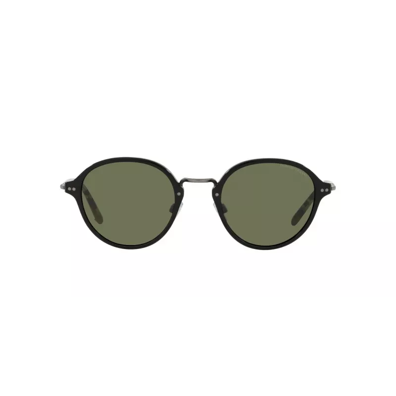 GIORGIO ARMANI Sieviešu saulesbrilles AR8139-500131 Melns acetāts kvadrātveida rāmis Pelēkas lēcas 51mm