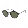 GIORGIO ARMANI Sieviešu saulesbrilles AR8139-500131 Melns acetāts kvadrātveida rāmis Pelēkas lēcas 51mm
