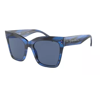 GIORGIO ARMANI Sieviešu saulesbrilles AR8175-595380 Havana Acetāts Butterfly Cat-Eye 54/20/140 mm