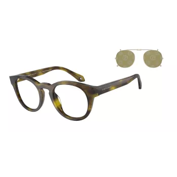 GIORGIO ARMANI Sieviešu saulesbrilles AR8190U59871W - Taisnstūra acetāta rāmis, pelēkas lēcas, 50/19/140 mm